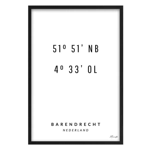 Coördinaten Barendrecht