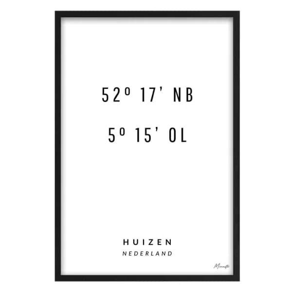 Coördinaten Huizen