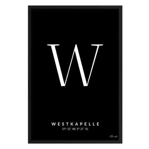 Letter W Westkapelle
