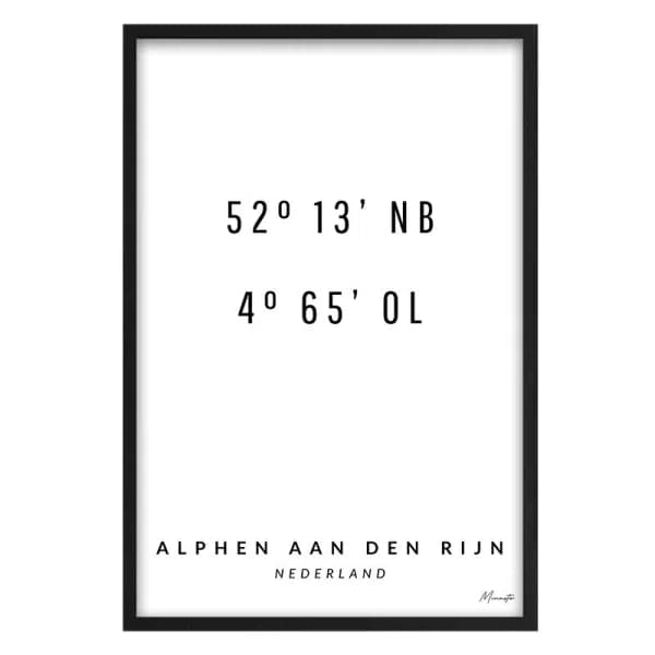 Coordinaten Alphen aan den Rijn