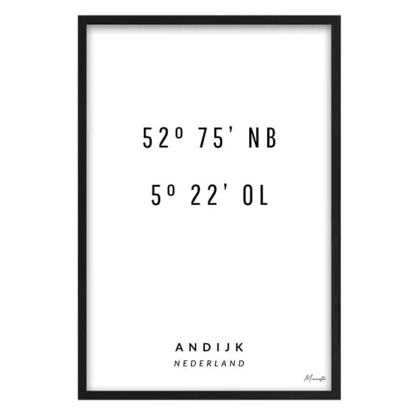 Coordinaten Andijk