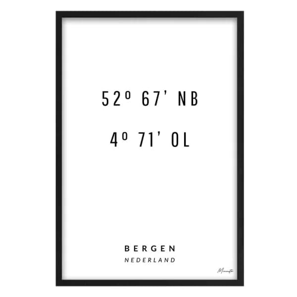 Coordinaten Bergen