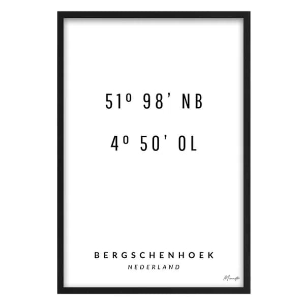 Coordinaten Bergschenhoek