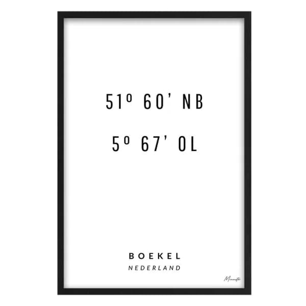 Coordinaten Boekel