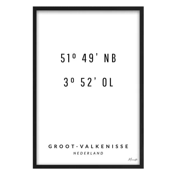 Coordinaten Groot-Valkenisse