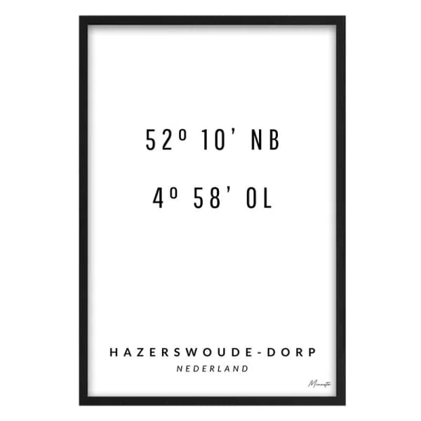 Coordinaten Hazerswoude-Dorp