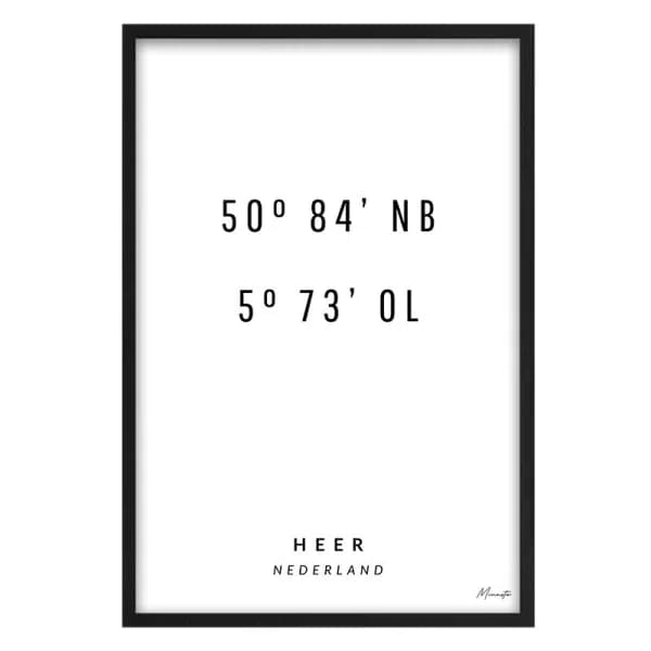 Coordinaten Heer