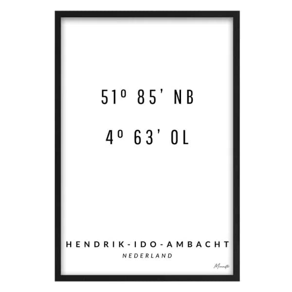 Coordinaten Hendrik-Ido-Ambacht
