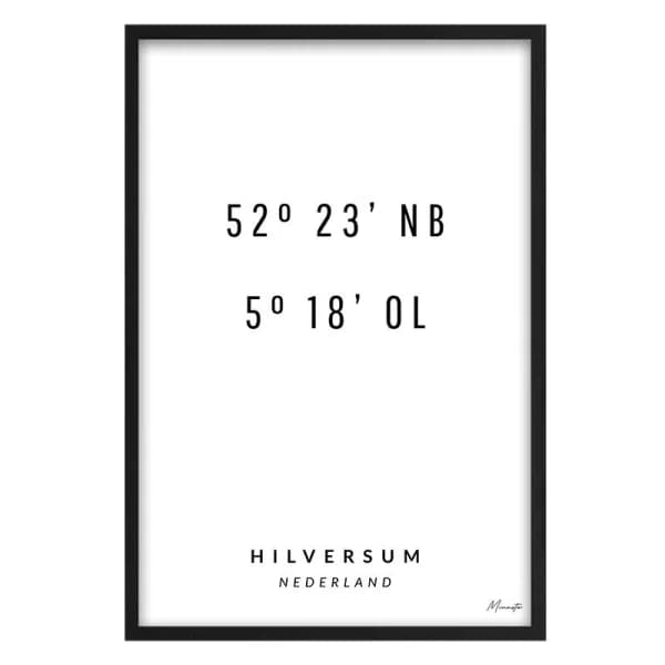 Coordinaten Hilversum