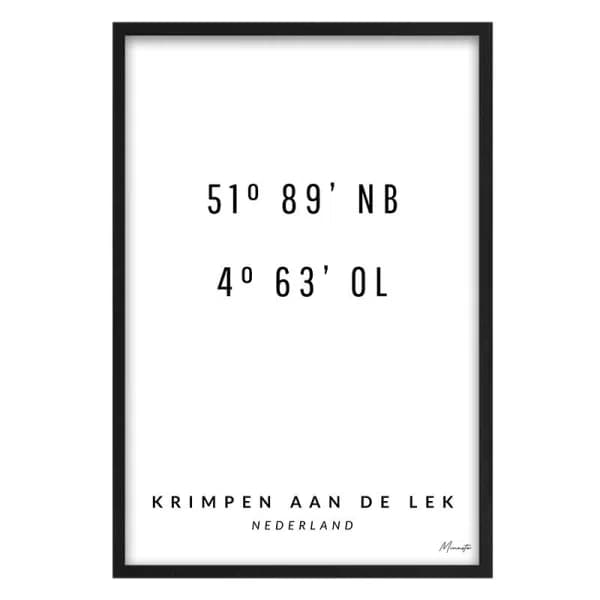 Coordinaten Krimpen aan de Lek