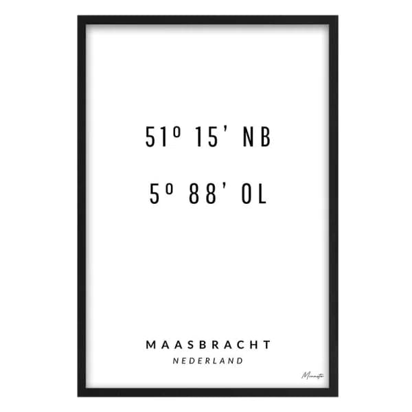 Coordinaten Maasbracht