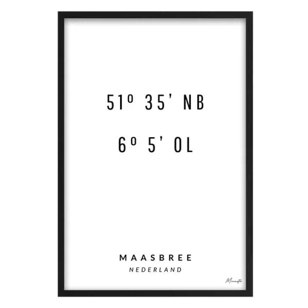 Coordinaten Maasbree