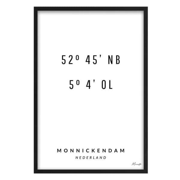 Coordinaten Monnickendam