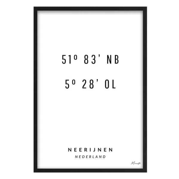 Coordinaten Neerijnen