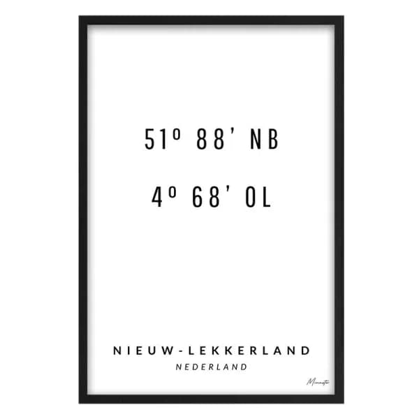 Coordinaten Nieuw-Lekkerland