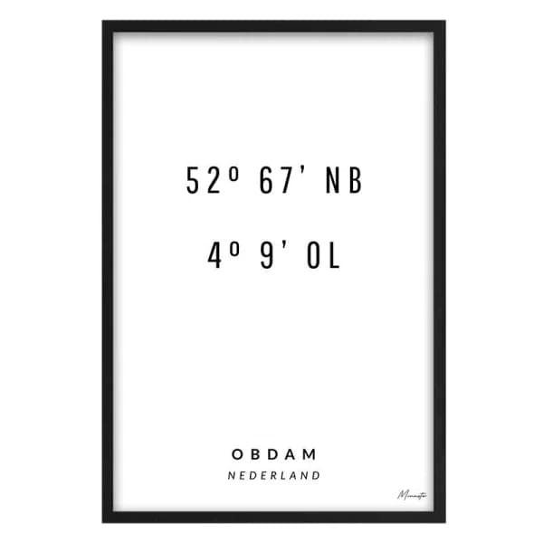 Coordinaten Obdam