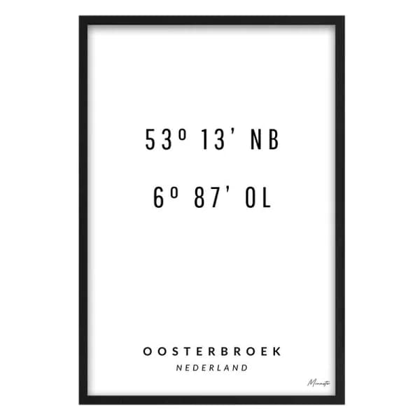 Coordinaten Oosterbroek