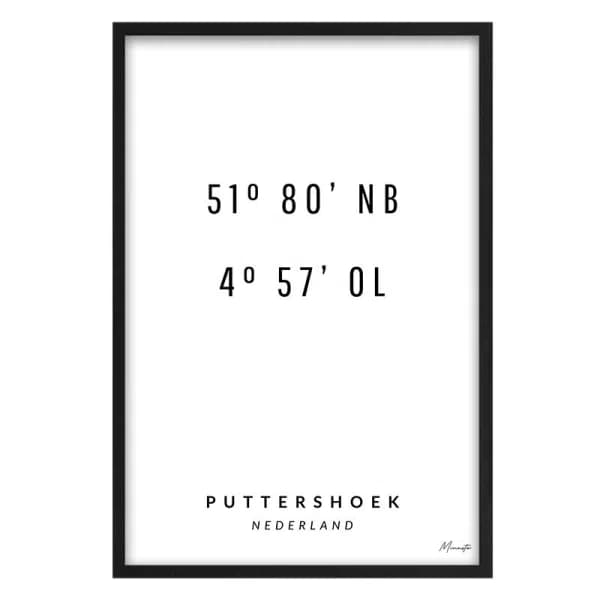 Coordinaten Puttershoek