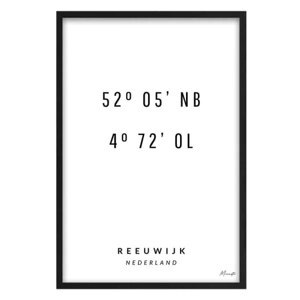 Coordinaten Reeuwijk