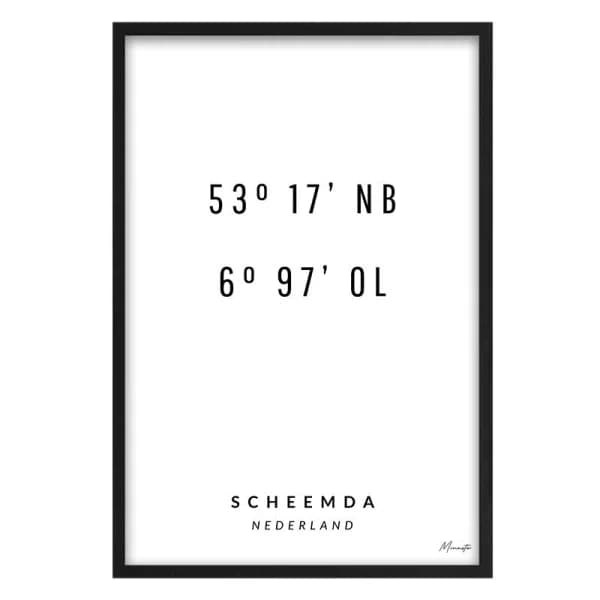 Coordinaten Scheemda