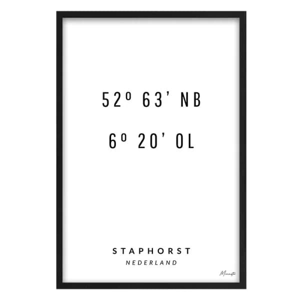 Coordinaten Staphorst