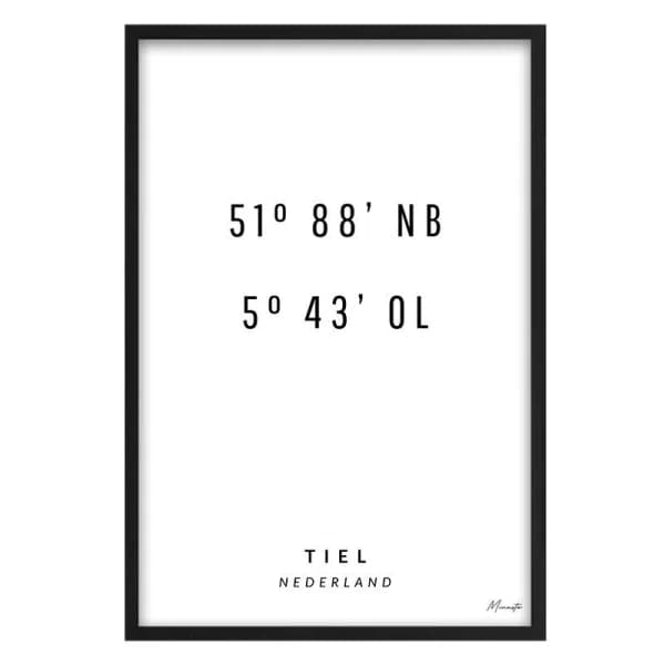 Coordinaten Tiel