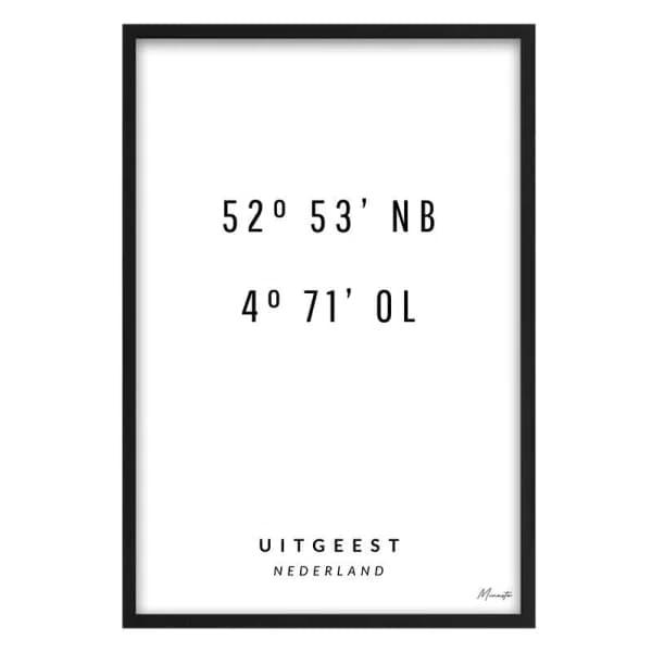 Coordinaten Uitgeest