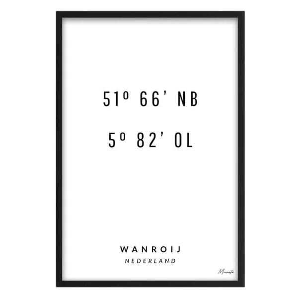 Coordinaten Wanroij