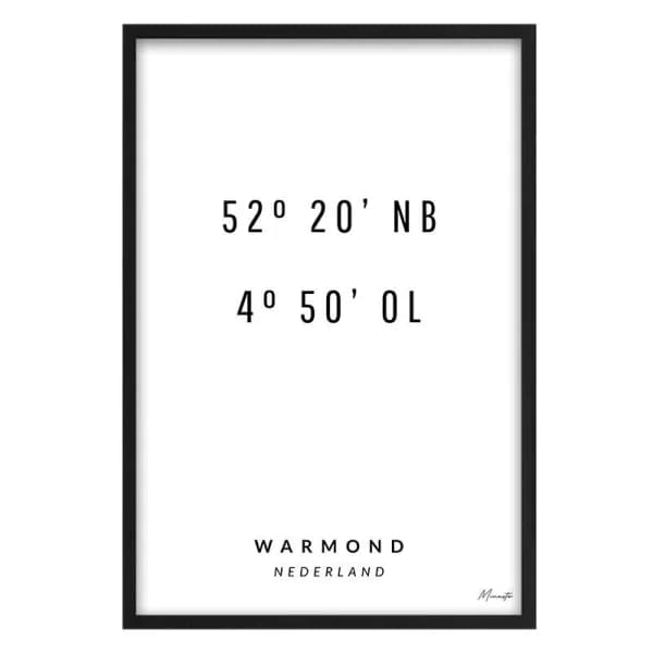 Coordinaten Warmond