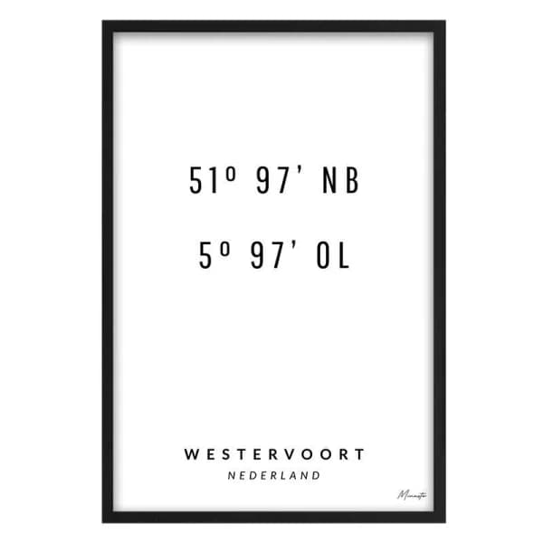 Coordinaten Westervoort