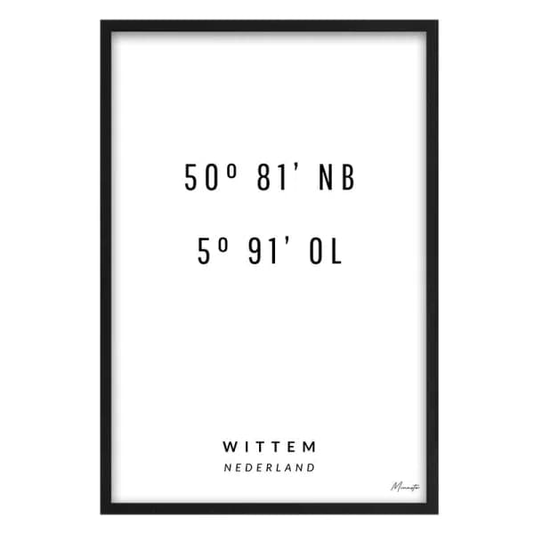 Coordinaten Wittem