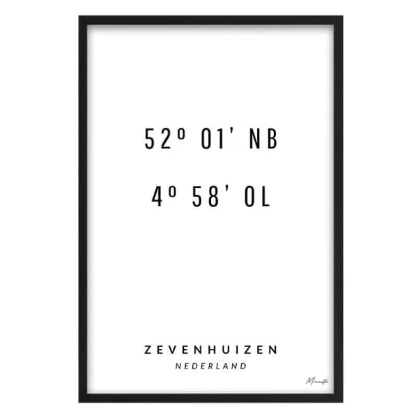 Coordinaten Zevenhuizen