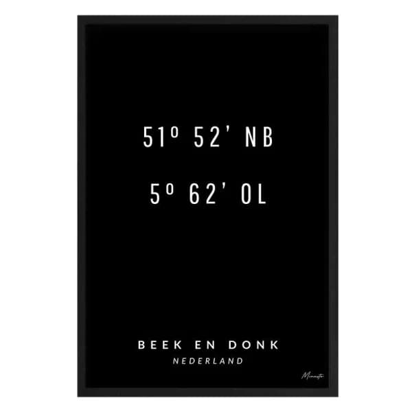 Coordinaten Beek en Donk