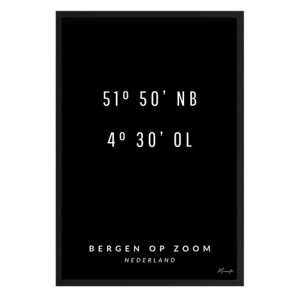 Coordinaten Bergen op Zoom