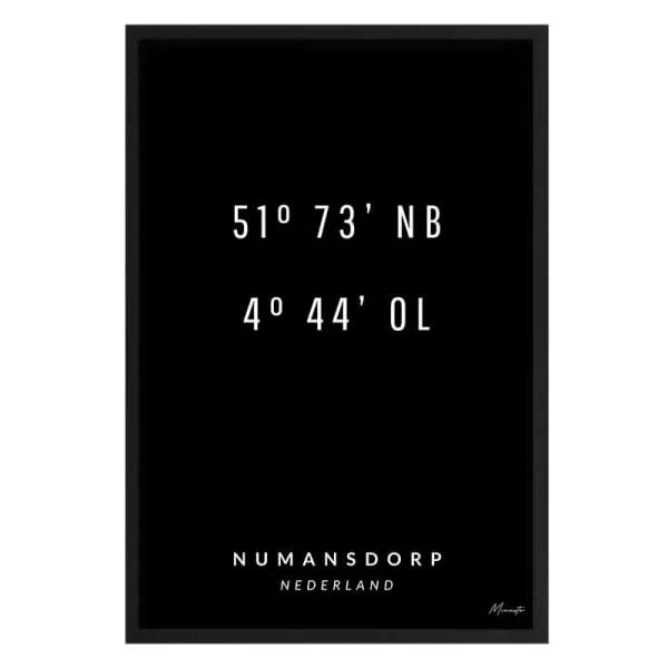 Coordinaten Numansdorp