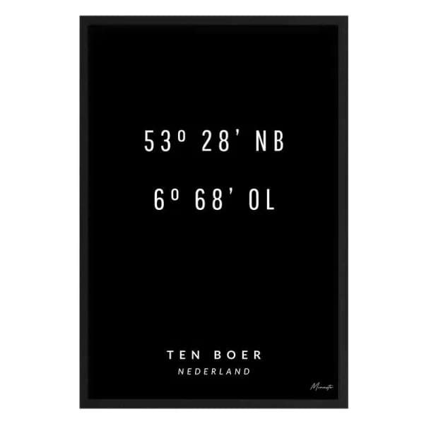 Coordinaten Ten Boer