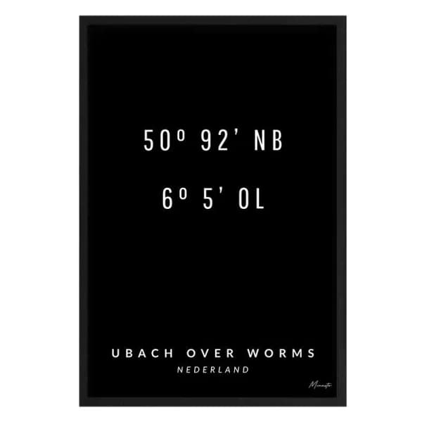 Coordinaten Ubach over Worms