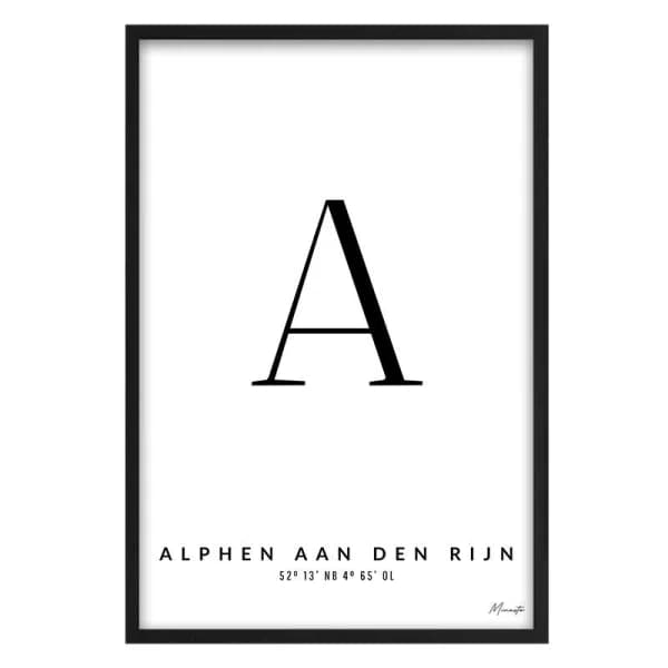 Letter A Alphen aan den Rijn