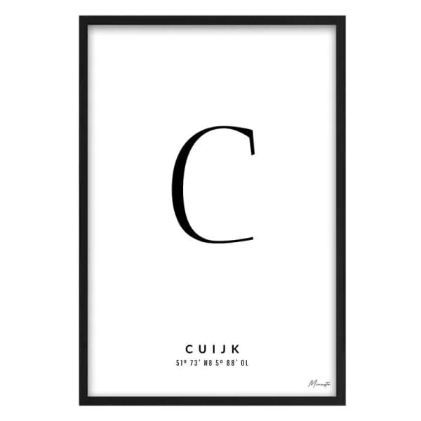 Letter C Cuijk
