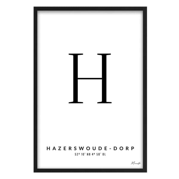 Letter H Hazerswoude-Dorp