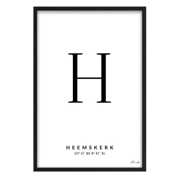 Letter H Heemskerk