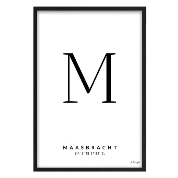 Letter M Maasbracht