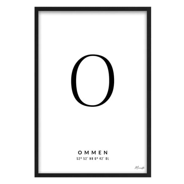 Letter O Ommen