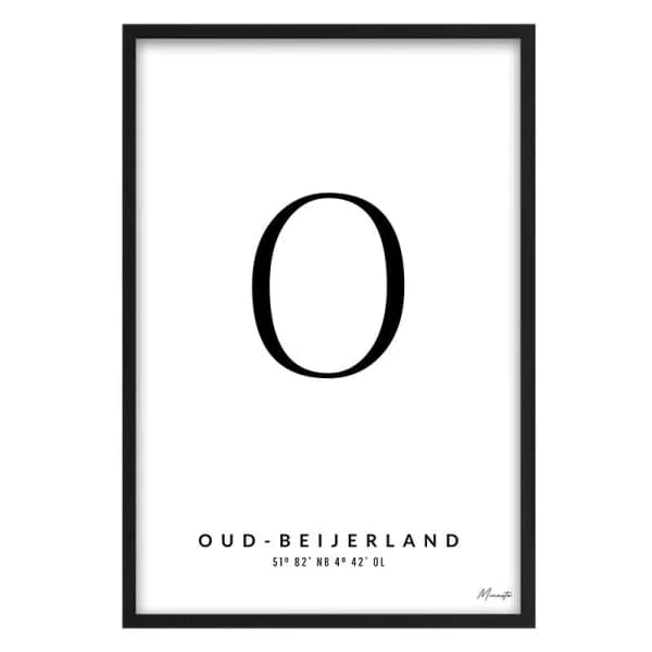 Letter O Oud-Beijerland