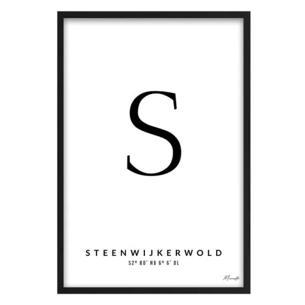 Letter S Steenwijkerwold