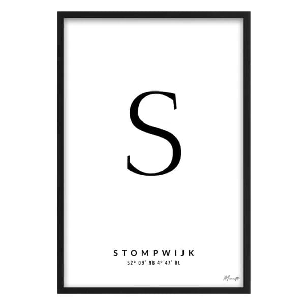Letter S Stompwijk