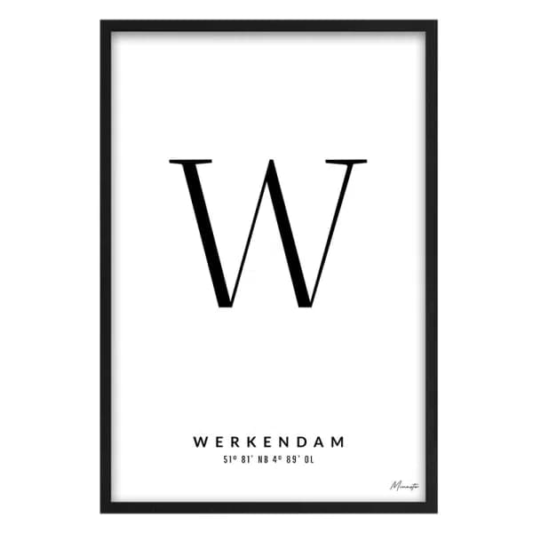 Letter W Werkendam