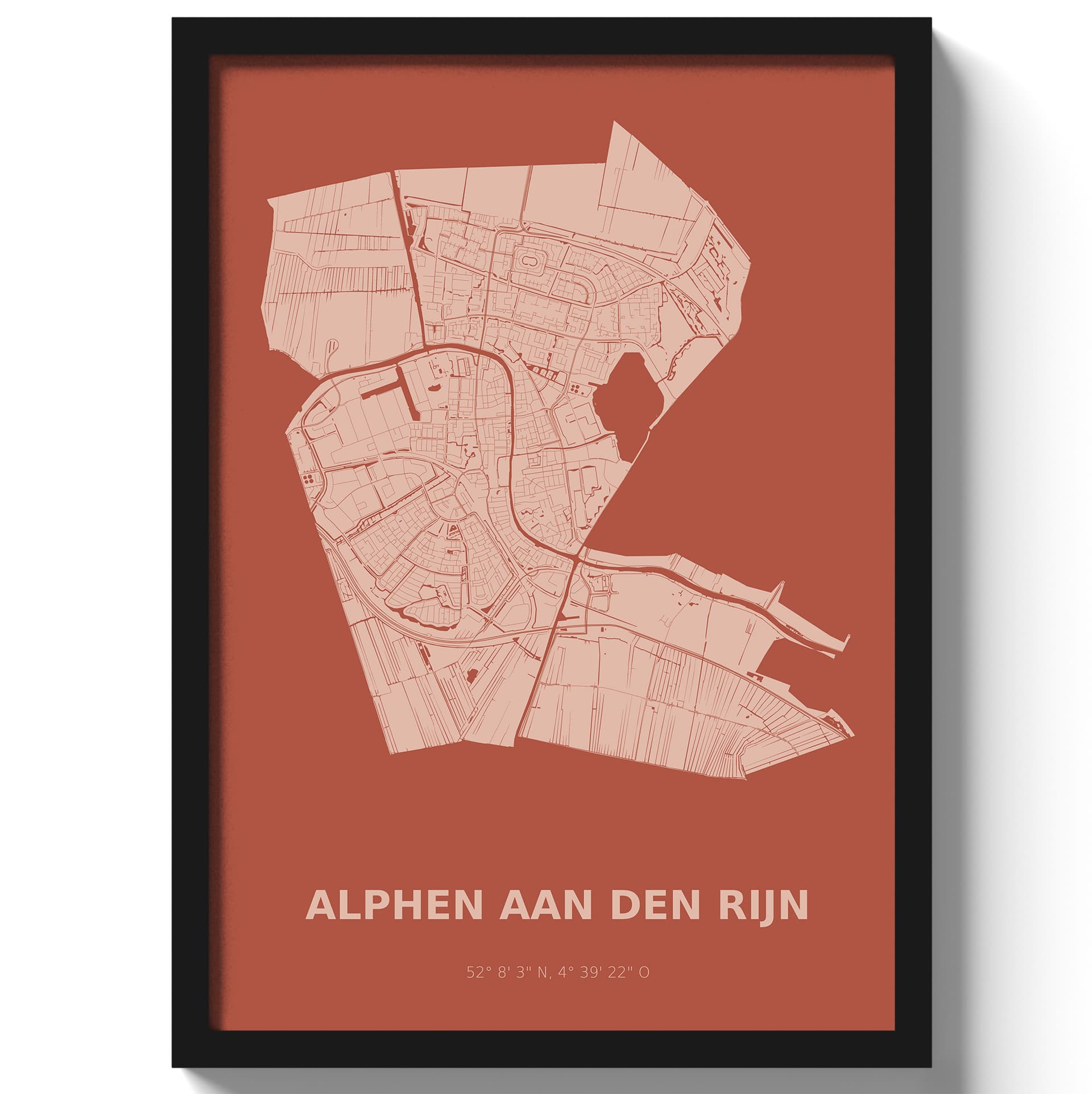 Poster Alphen aan den Rijn - Rood