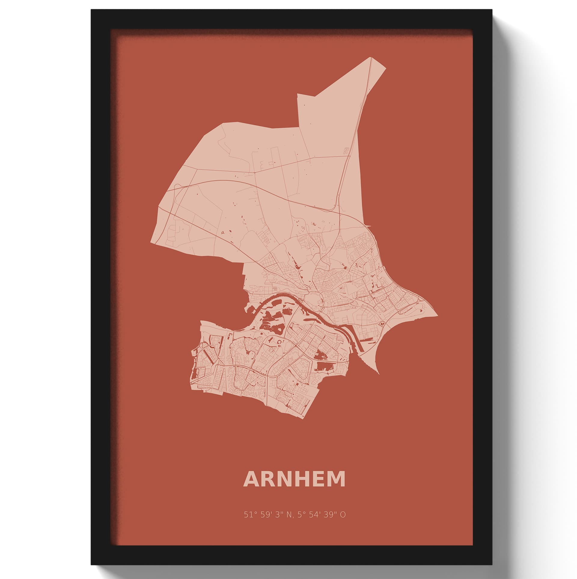 Poster Arnhem - Rood