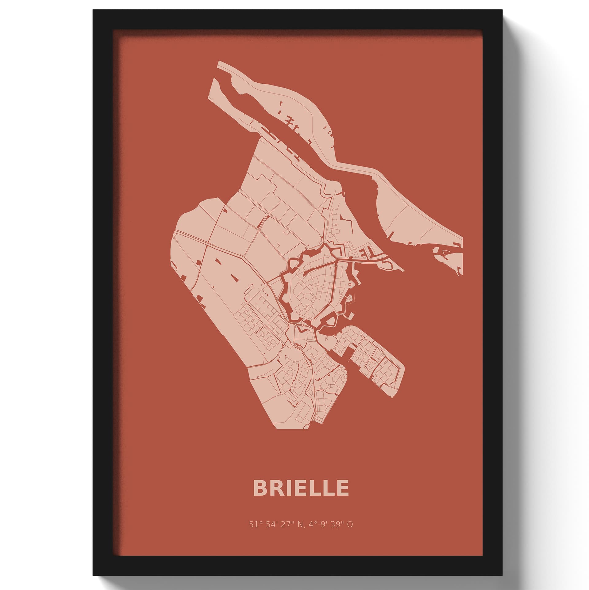 Poster Brielle - Rood